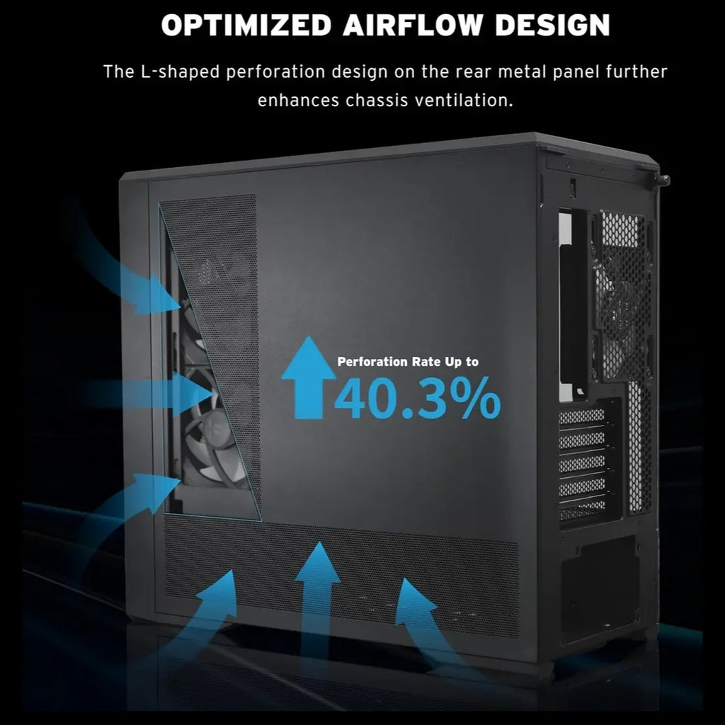 Lian Li Vector V150 INF Micro ATX PC Case, 3x ARGB PWM Fans 2x140mm and 1x120mm, Infinity Mirror Front Panel, Tempered Glass Front and Side, Supports Backconnect M-ATX and 360mm Radiator, Black, G99.V150INFX.00