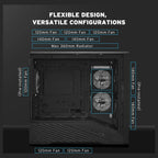 Lian Li Vector V150 INF Micro ATX PC Case, 3x ARGB PWM Fans 2x140mm and 1x120mm, Infinity Mirror Front Panel, Tempered Glass Front and Side, Supports Backconnect M-ATX and 360mm Radiator, Black, G99.V150INFX.00