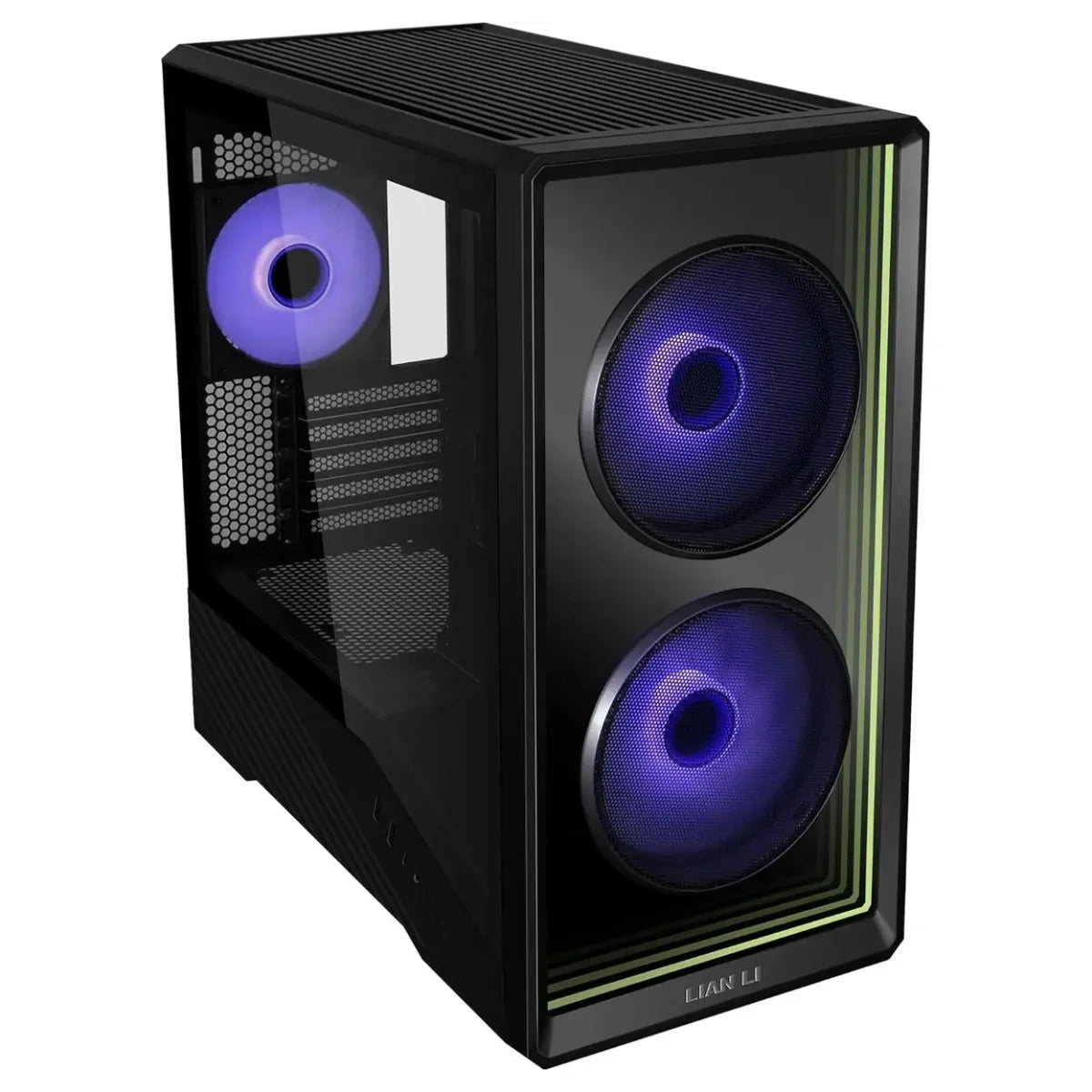 Lian Li Vector V150 INF Micro ATX PC Case, 3x ARGB PWM Fans 2x140mm and 1x120mm, Infinity Mirror Front Panel, Tempered Glass Front and Side, Supports Backconnect M-ATX and 360mm Radiator, Black, G99.V150INFX.00