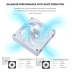 Lian Li UNI Fan CL120 ARGB 120mm PWM Fans Triple Pack Reverse Blade, 2.4GHz Wireless Signal, Daisy-Chain, Controller Included and Required, Black G99.12RCL1W3B.00