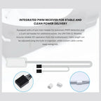 Lian Li UNI Fan CL120 ARGB 120mm PWM Fans Triple Pack Reverse Blade, 2.4GHz Wireless Signal, Daisy-Chain, Controller Included and Required, Black G99.12RCL1W3B.00