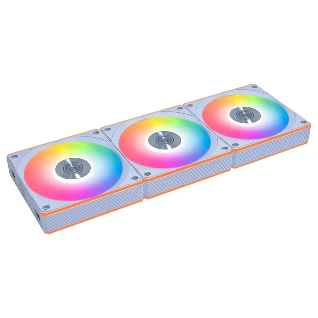 Lian Li UNI Fan CL120 ARGB 120mm PWM Fans Triple Pack Reverse Blade, 2.4GHz Wireless Signal RGB and PC Case Fans Control, Daisy-Chain, Controller Included and Required, White G99.12RCL1W3W.00