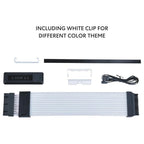 Lian Li Strimer Wireless 24 Pin with Controller, Addressable RGB Power Extension Cable, 2.4GHz Wireless Control, G89.PW24-1W-T.00