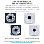 Lian Li UNI Fan SL-Infinity Wireless 120 Triple Pack, 2.4GHz Wireless Signal, ARGB Fan Control, Triple-Zone Lighting, Infinity Mirror Design, Controller Included, White, G99.12RSLIN1W3W.00