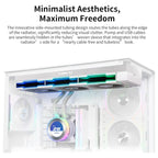 Lian Li Hydroshift II 360 LCD Liquid CPU Cooler, 2.1" IPS LCD 480x480, 3 Control Modes, Side-Mount Water Tubes, White, G89.GHS2LCD36W.00