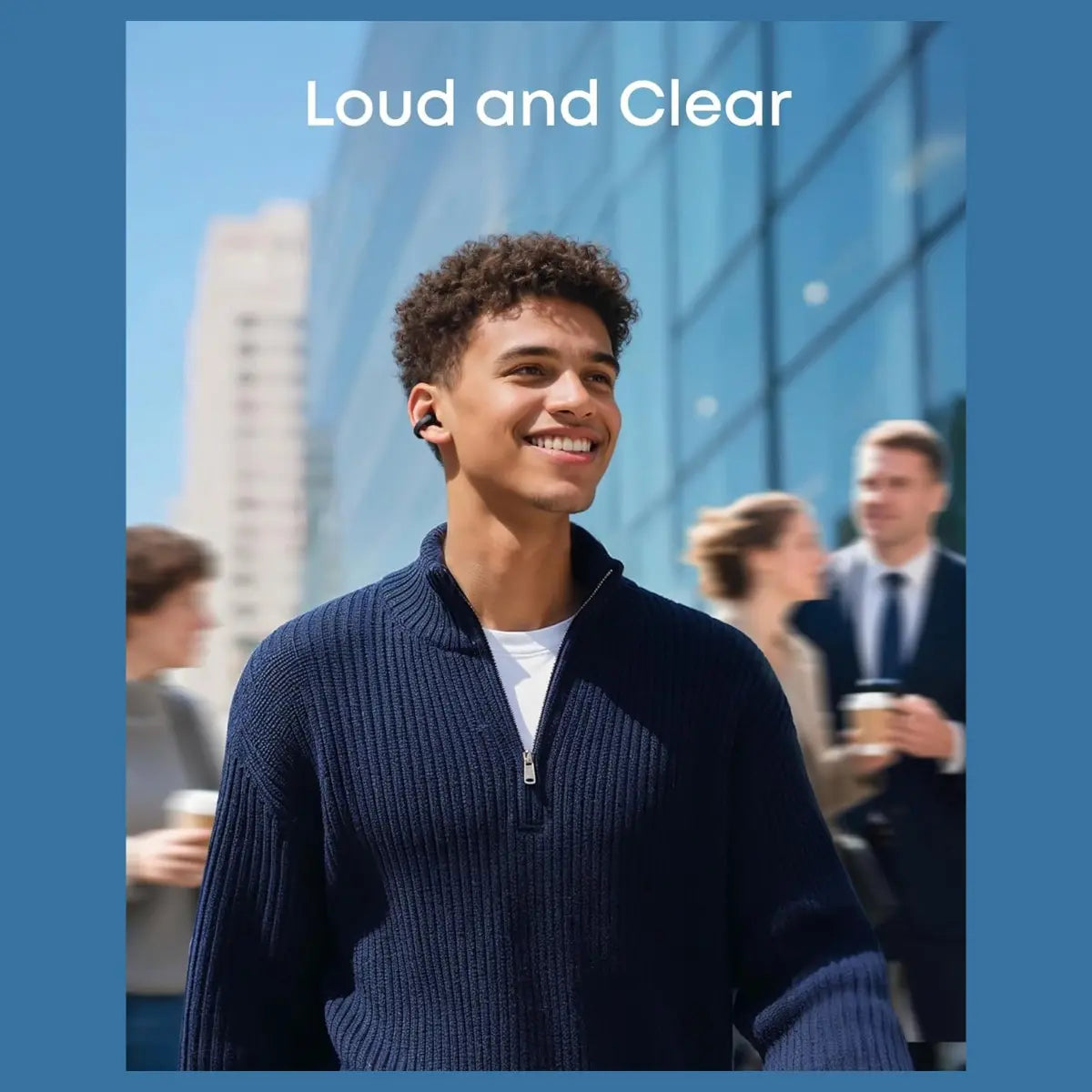 Soundcore C50i by Anker Open Ear Earbuds, Clip On Design, 12mm Drivers, 28H Playtime, AI Clear Calls, Hi-Res, IP55, Bluetooth 6.0