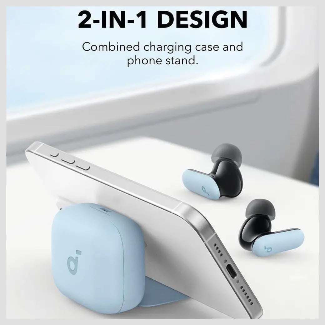 Soundcore R50i NC By Anker Noise Cancelling In Ear Earbuds, Adaptive ANC Up To 42dB, 10mm Drivers With BassUp, 45H Playtime, Bluetooth 5.4, IP54, Blue