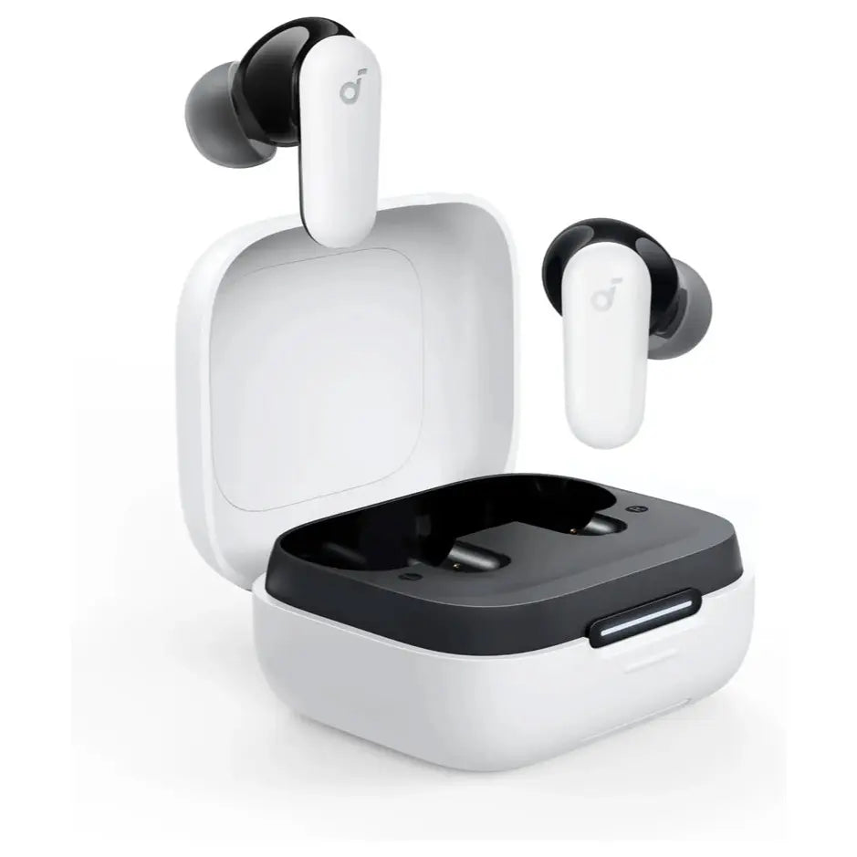 Soundcore By Anker R50i NC True Wireless Earbuds, 10mm Drivers with BassUp, Adaptive ANC Up to 42dB, Bluetooth 5.3, AI Clear Calls with 4 Mics, Up to 45hrs Total Playtime, White