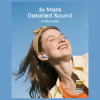 SoundCore R60i NC Wireless Bluetooth Earbuds, Real-Time Adaptive ANC Up To 52dB, Hi-Res Sound With LDAC, 6 AI-Enhanced Mics, 100+ AI Translation, 50H Playtime, Blue