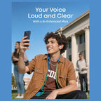 SoundCore R60i NC Wireless Bluetooth Earbuds, Real-Time Adaptive ANC Up To 52dB, Hi-Res Sound With LDAC, 6 AI-Enhanced Mics, 100+ AI Translation, 50H Playtime, Blue