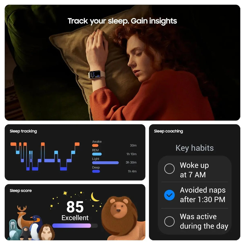 Samsung Galaxy Fit3 Smart Watch, 1.6" AMOLED Display, Up to 13 Days Battery, 100 Plus Workouts With Auto Detection, Pink