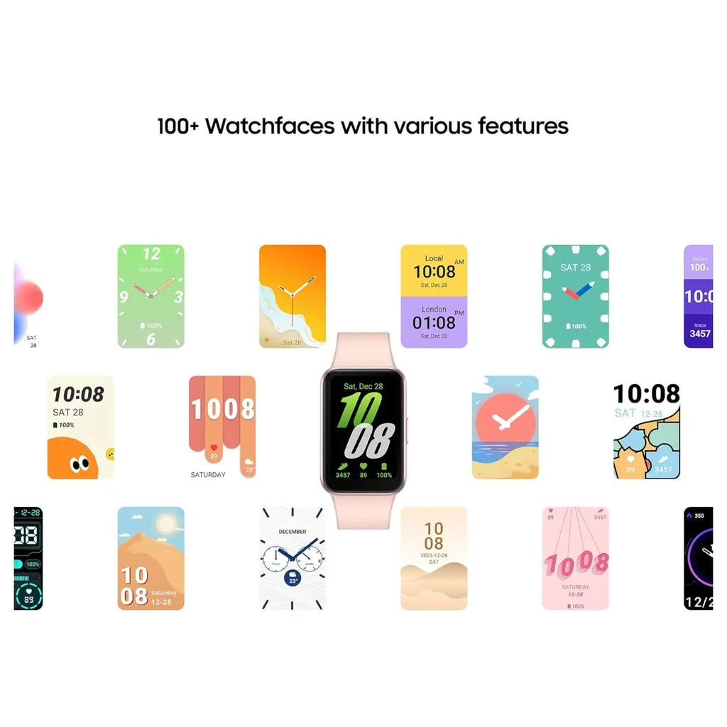 Samsung Galaxy Fit3 Smart Watch, 1.6" AMOLED Display, Up to 13 Days Battery, 100 Plus Workouts With Auto Detection, Pink