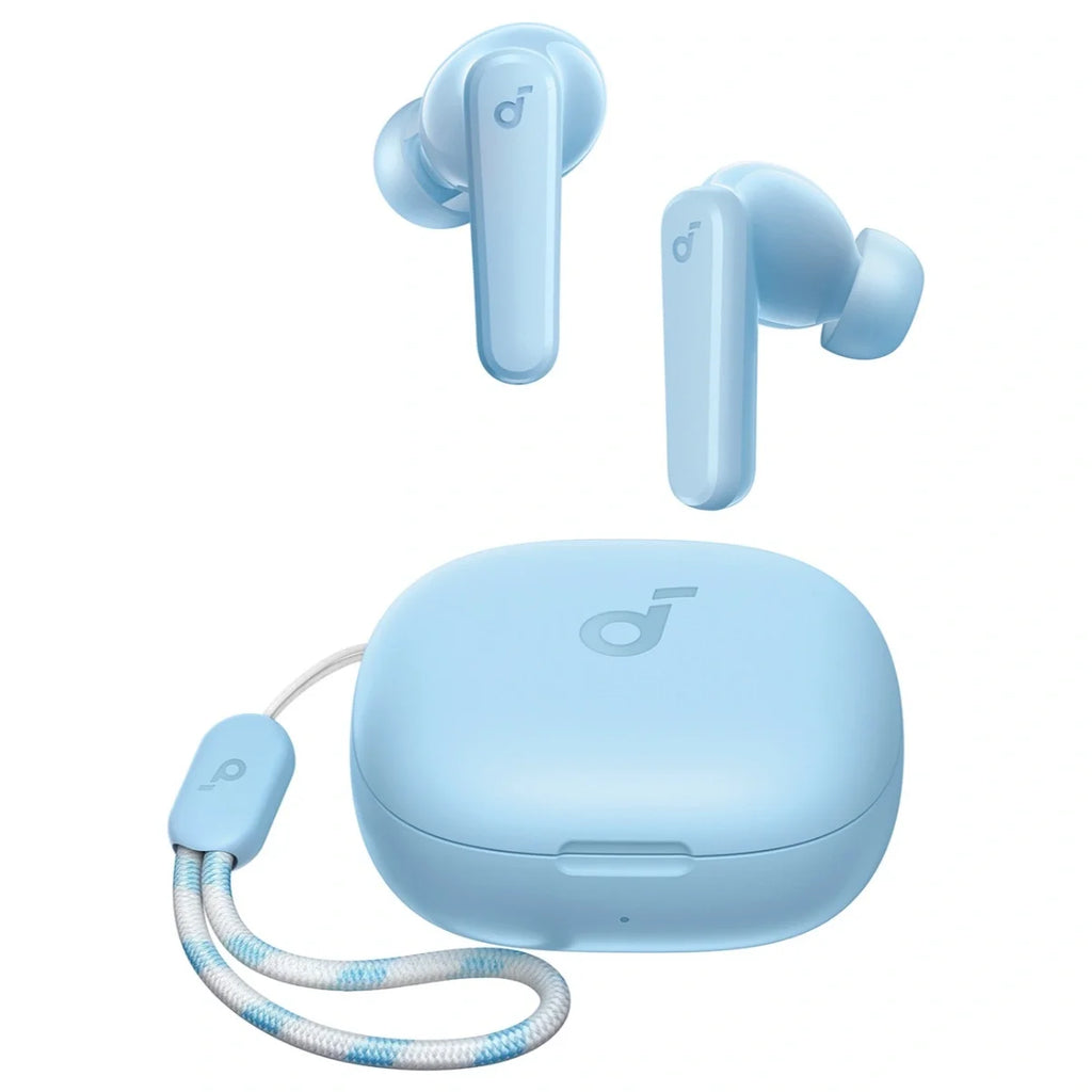 Anker SoundCore R50i True Wireless Earbuds, 10mm Drivers With Boosted Bass, 10hrs Per Charge 30hrs With Case, Soundcore App 22 EQ Presets Find My Earbuds, 2 Mics With AI-Enhanced Clear Calls, Blue