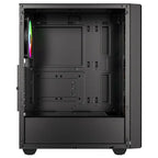 ID-Cooling Ware 310 ARGB ATX Mid-Tower PC Case, High-Airflow Mesh Front, Tempered Glass Side Panel, 4x 120mm ARGB Fans, 360mm Radiator Support, Black