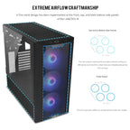 LIAN LI LANCOOL III E-ATX PC Case, Hinged Tempered Glass Doors, Fine Mesh Panels, 4x140mm PWM Fans, High Airflow Mid-Tower Chassis, LANCOOL 3R-X, Black