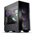LIAN LI LANCOOL III E-ATX PC Case, Hinged Tempered Glass Doors, Fine Mesh Panels, 4x140mm PWM Fans, High Airflow Mid-Tower Chassis, LANCOOL 3R-X, Black