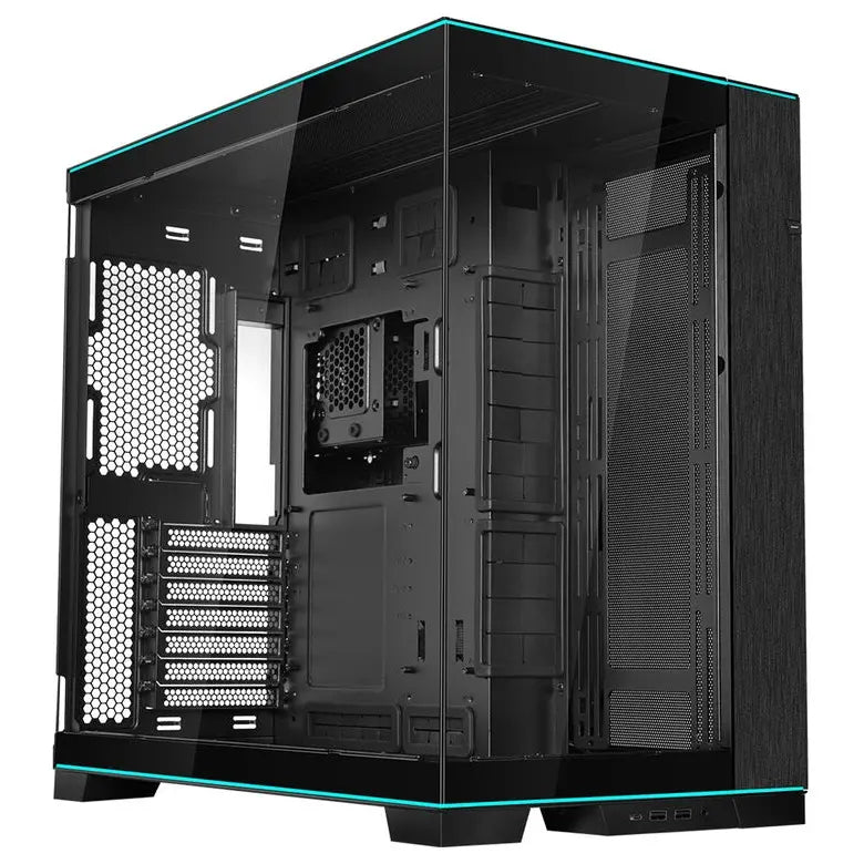 Lian Li O11 Dynamic EVO RGB Gaming Case, E-ATX ATX Micro-ATX Mini-ITX Support, Tempered Glass Panel, 7 Expansion Slots, USB-A and USB-C 3.2 Gen 1, Black O11DERGBX