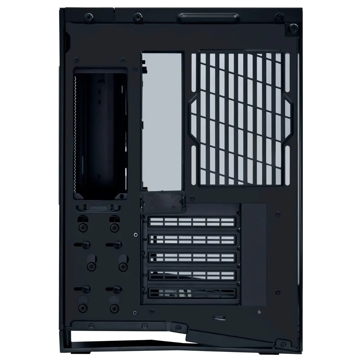 LIAN LI O11 Dynamic Mini V2 Flow, ATX Micro-ATX Mini-ITX Support, Pillar-Less Tempered Glass, 5x Reverse Blade 120mm Fans, USB-C 3.2 Gen 1 and 2x USB-A 3.0, Black O11DMIV2FX