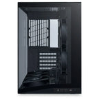 LIAN LI O11 Dynamic Mini V2 Flow, ATX Micro-ATX Mini-ITX Support, Pillar-Less Tempered Glass, 5x Reverse Blade 120mm Fans, USB-C 3.2 Gen 1 and 2x USB-A 3.0, Black O11DMIV2FX