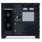 LIAN LI O11 Dynamic Mini V2 Flow, ATX Micro-ATX Mini-ITX Support, Pillar-Less Tempered Glass, 5x Reverse Blade 120mm Fans, USB-C 3.2 Gen 1 and 2x USB-A 3.0, Black O11DMIV2FX