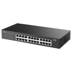 TP-Link LS1024G 24-Port Gigabit Desktop and Rackmount Switch, 24x 10/100/1000Mbps Ports, QoS, Plug and Play, Fanless Design