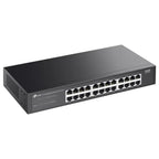 TP-Link LS1024G 24-Port Gigabit Desktop and Rackmount Switch, 24x 10/100/1000Mbps Ports, QoS, Plug and Play, Fanless Design