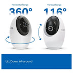 TP-Link C260 Pan and Tilt AI Home Security Wi-Fi Camera, 4K 8MP Video, 360 Degree Horizontal and 116 Degree Vertical, Human Face Recognition, Night Vision Up to 40ft