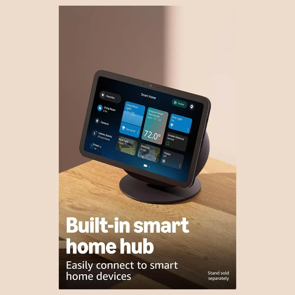 Amazon Echo Show 8 Newest Model Smart Display, HD 8.7" Touchscreen, Spatial Audio, Built-In Smart Home Hub, AZ3 Pro Chip, Omnisense Technology, Designed for Alexa+, Graphite