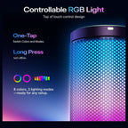 MAONO DGM20S Gaming Microphone for PC, Clear Voice and Noise Reduction, RGB Lighting, Tap-to-Mute, Gain Control, Headphone Monitoring, Boom Arm