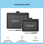 Wacom CTC 6110 One Medium Bluetooth Graphics Drawing Tablet, 9.9 x 7.1 Inch, 8.5 Inch x 5.3 Inch Active Area
