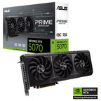 ASUS PRIME GeForce RTX 5070 12GB GDDR7 OC Edition Graphics Card, 2587MHz Boost, PCI Express 5.0, HDMI2.1b and DisplayPort2.1b, PRIME-RTX5070-O12G