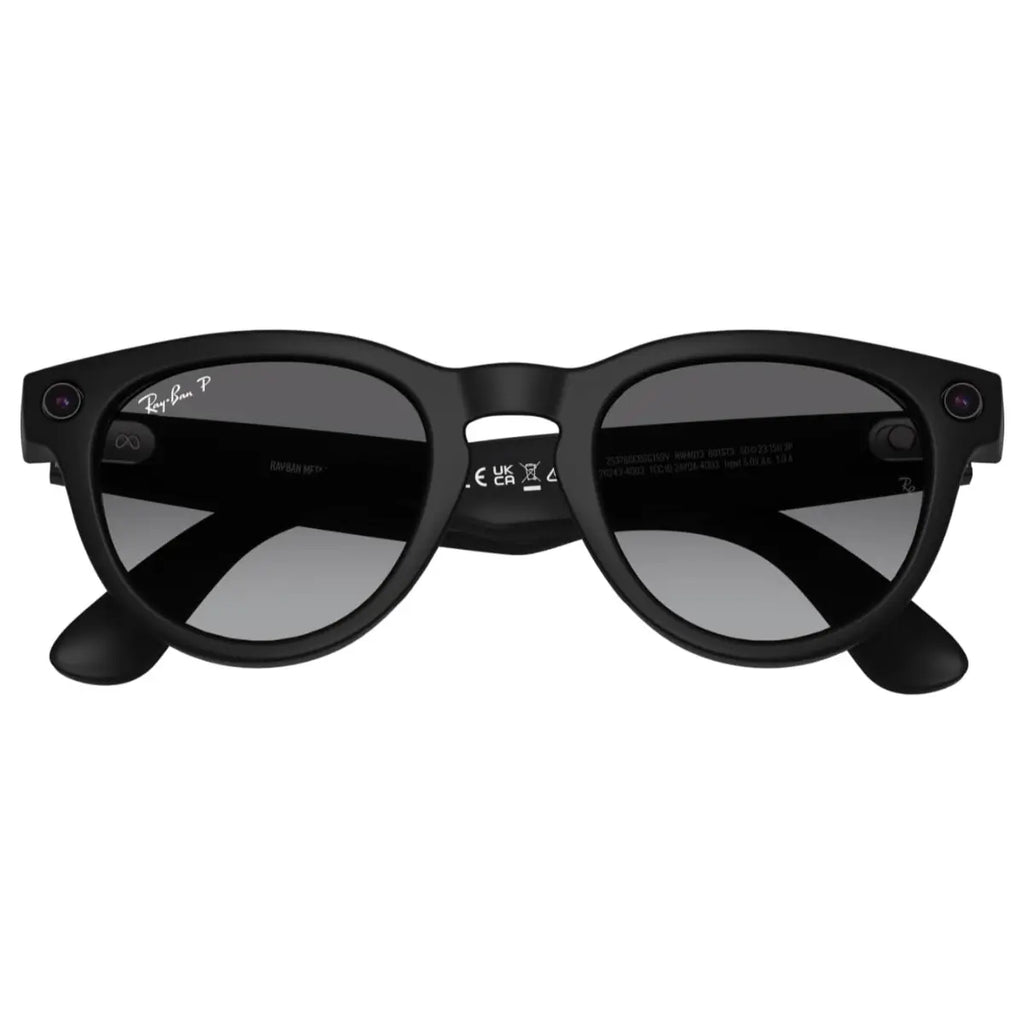 RAY-BAN Meta Gen 2 Headliner AI Glasses, 12MP Ultra-Wide Camera, Open-Ear Speakers, Up to 8 Hours Battery, Matte Black Frame
