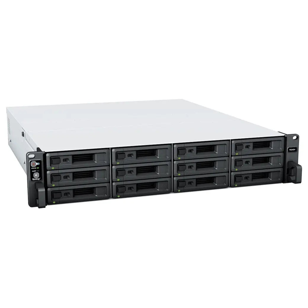 Synology RackStation RS2423+ NAS Server, Ryzen V1780B 3.35GHz, 32GB DDR4 ECC, 48TB 12x4TB SATA 3.5in HDD, 10GbE LAN