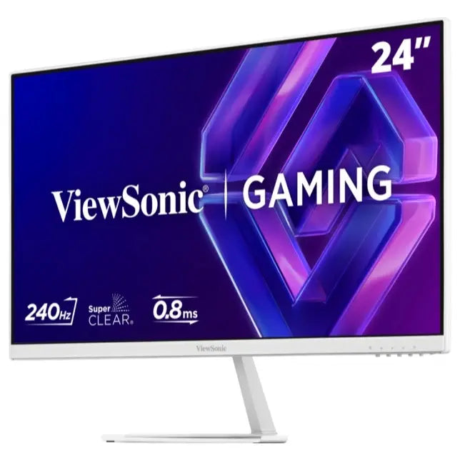ViewSonic VX24G30-W 24" FHD 240Hz IPS Gaming Monitor, 0.8ms MPRT, HDR10, NVIDIA G-Sync Compatible, 2x HDMI 2.1 And DisplayPort, White