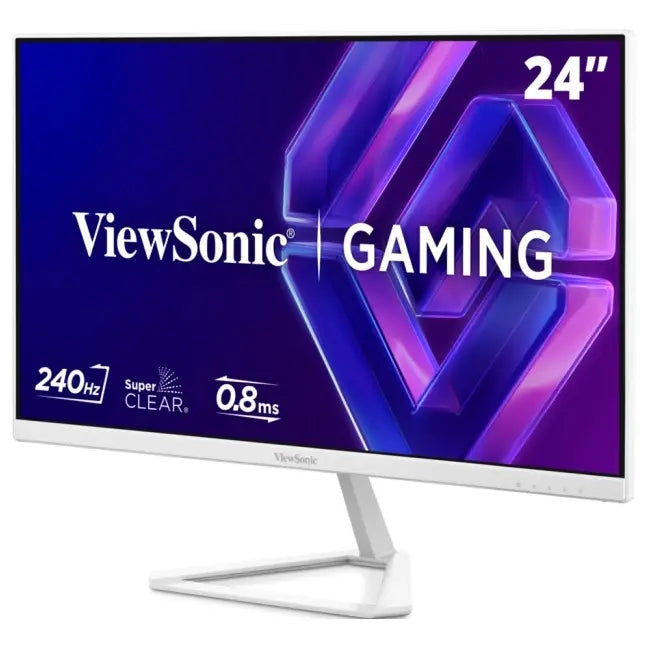 ViewSonic VX24G30-W 24" FHD 240Hz IPS Gaming Monitor, 0.8ms MPRT, HDR10, NVIDIA G-Sync Compatible, 2x HDMI 2.1 And DisplayPort, White