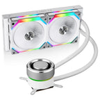 Lian Li GALAHAD AIO UNI FAN SL120 EDITION, 240mm RGB Liquid CPU Cooler, 800-1900RPM, 58.54CFM, Intel LGA115X LGA1200 LGA1700 and AMD AM4 AM5, GA-240SLA White