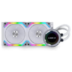 Lian Li GALAHAD AIO UNI FAN SL120 EDITION, 240mm RGB Liquid CPU Cooler, 800-1900RPM, 58.54CFM, Intel LGA115X LGA1200 LGA1700 and AMD AM4 AM5, GA-240SLA White