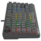 Bloody MS76 Hall Effect Magnetic Gaming Keyboard, Rapid Trigger, True Analog Input, Adjustable Actuation 0.1mm-3.5mm, 82 Key RGB, Wired, Iron Grey