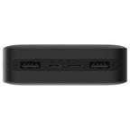 Xiaomi Redmi Power Bank 20000mAh, 18W Two-Way Fast Charging, Dual USB-A Output and USB-C and Micro-USB Input, 74Wh High Capacity