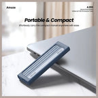 Amaze A223 Shock Proof Series NVMe M.2 SSD Enclosure Case, 10Gbps, Type-C 3.2 Input, USB-A 3.0 and Type-C Output, Aluminum Alloy