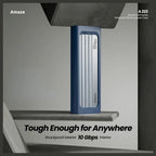 Amaze A223 Shock Proof Series NVMe M.2 SSD Enclosure Case, 10Gbps, Type-C 3.2 Input, USB-A 3.0 and Type-C Output, Aluminum Alloy
