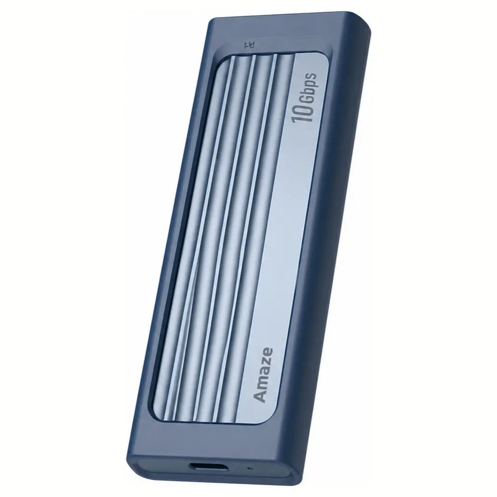 Amaze A223 Shock Proof Series NVMe M.2 SSD Enclosure Case, 10Gbps, Type-C 3.2 Input, USB-A 3.0 and Type-C Output, Aluminum Alloy