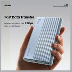 Amaze Nexa Drive A211 2.5" SSD Enclosure Case, SATA Interface, Type-C 3.1 Input, USB-A 3.0 and Type-C Output, Up to 6Gbps