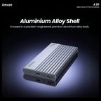 Amaze Nexa Drive A211 2.5" SSD Enclosure Case, SATA Interface, Type-C 3.1 Input, USB-A 3.0 and Type-C Output, Up to 6Gbps
