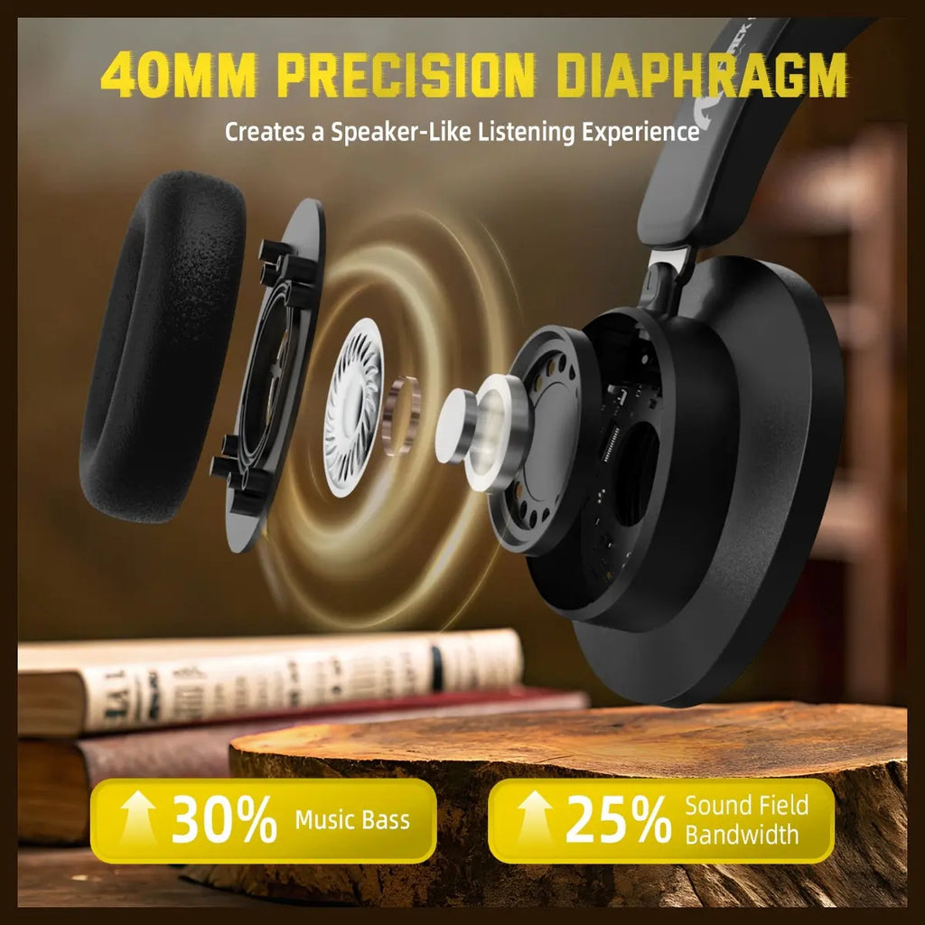 ATTACK SHARK G500 Ultra-Light Dual-Mode Gaming Headset, Bluetooth 5.1 and 3.5mm Wired Dual-Modes, LIGHTSPEED Wireless Technology, Omnidirectional Microphone, Black