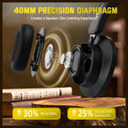ATTACK SHARK G500 Ultra-Light Dual-Mode Gaming Headset, Bluetooth 5.1 and 3.5mm Wired Dual-Modes, LIGHTSPEED Wireless Technology, Omnidirectional Microphone, Black