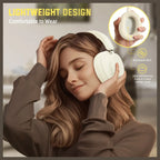 ATTACK SHARK G500 Ultra-Light Dual-Mode Gaming Headset, Bluetooth 5.1 and 3.5mm Wired, 210g Ultra-Light Design, LIGHTSPEED Wireless Technology, Off White