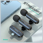 Amaze Streamify Active Noise Cancellation Wireless Microphone, Dual Microphone Setup, Intelligent Noise Reduction, 2.4GHz Private Wireless, Up to 20m Line of Sight, A680