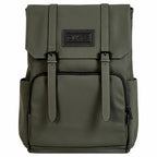 DUKES CITYLINE Backpack, Premium PU Exterior and Polyester Lining, Dedicated Computer Interlayer, Fully Waterproof, 32x12x44cm, Prefect Green