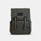 DUKES CITYLINE Backpack, Premium PU Exterior and Polyester Lining, Dedicated Computer Interlayer, Fully Waterproof, 32x12x44cm, Prefect Green